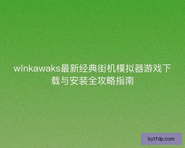 winkawaks最新经典街机模拟器游戏下载与安装全攻略指南